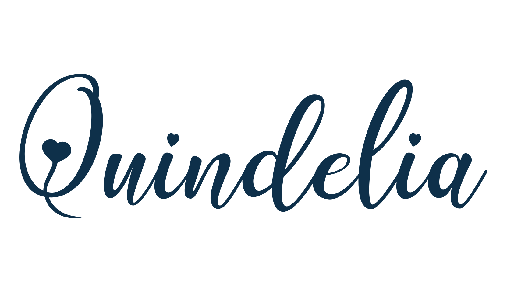 Quindelia, script handwritten fancy decorative calligraphy font preview