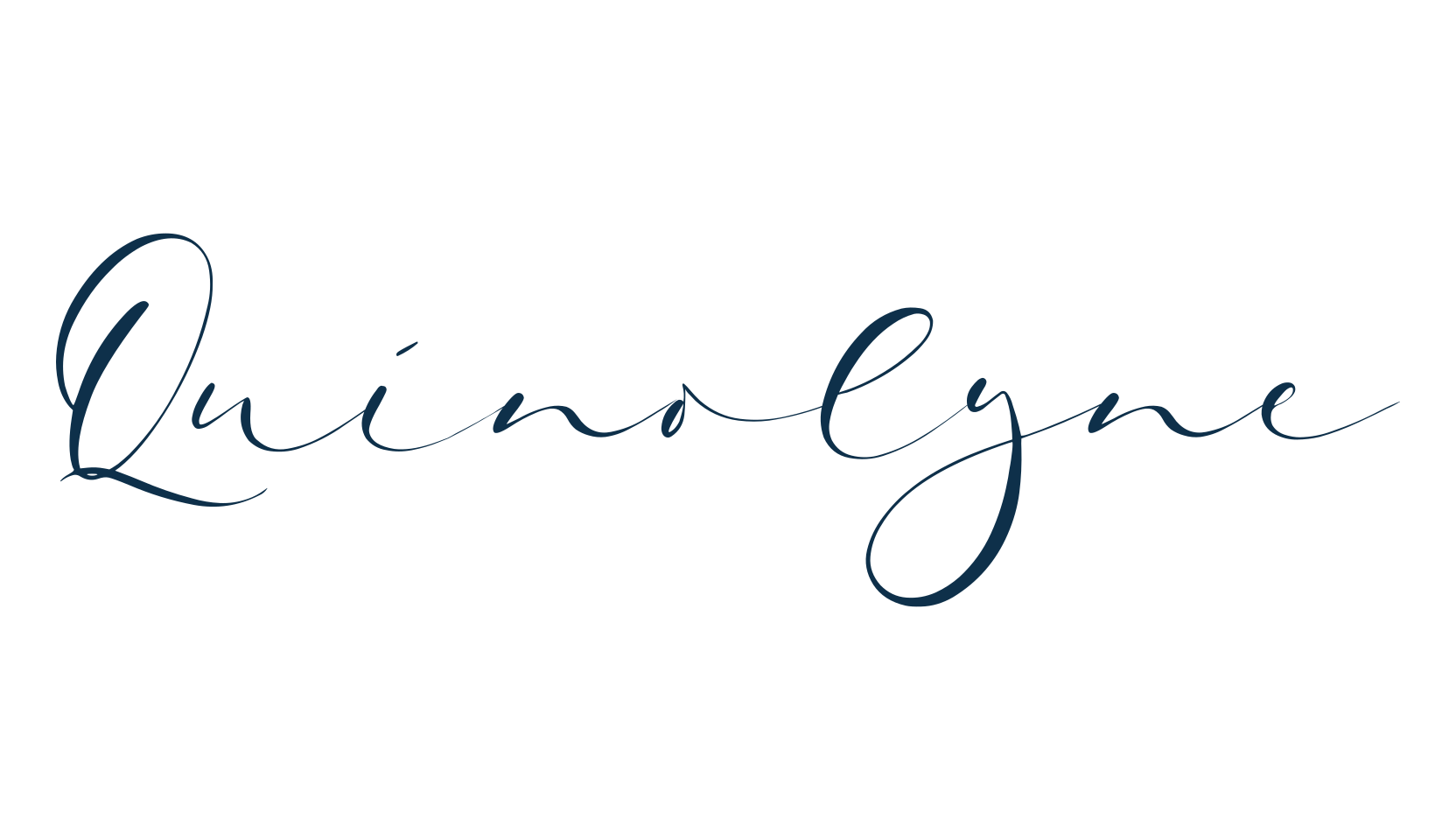 Quinolyne, script calligraphy fancy decorative font preview