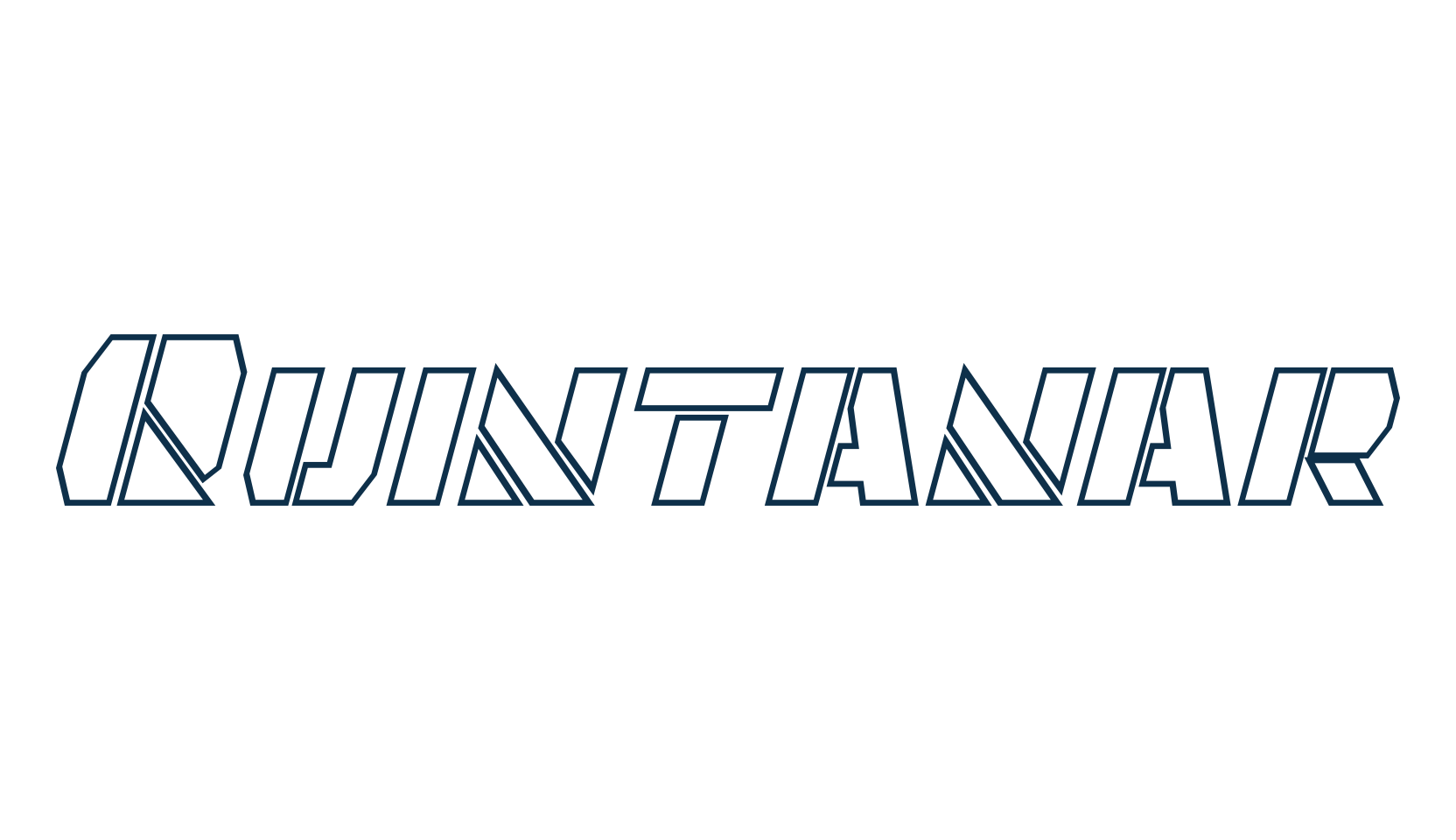 Quintanar, techno sci-fi font preview
