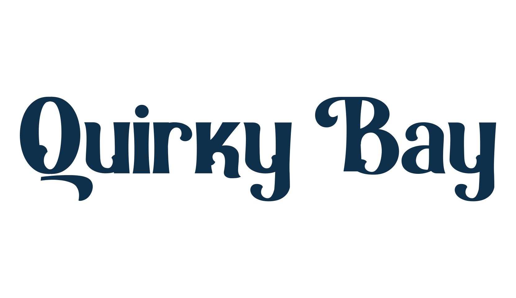 Quirky Bay, fancy retro decorative font preview