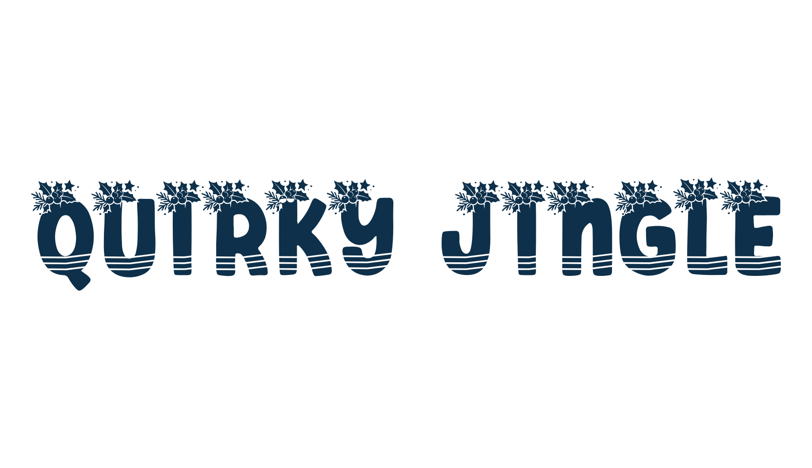 Quirky Jingle, display market font preview