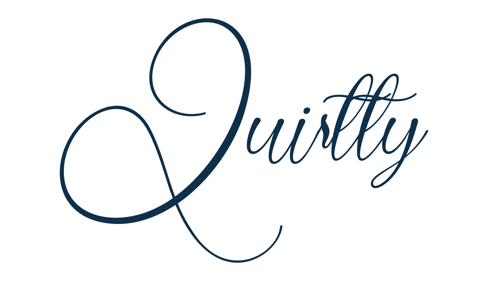 Quirtty, calligraphy font preview