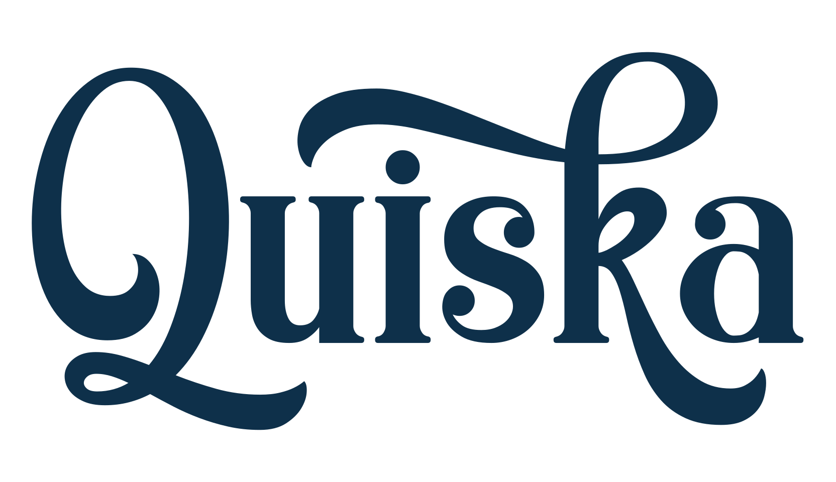 Quiska, retro font preview
