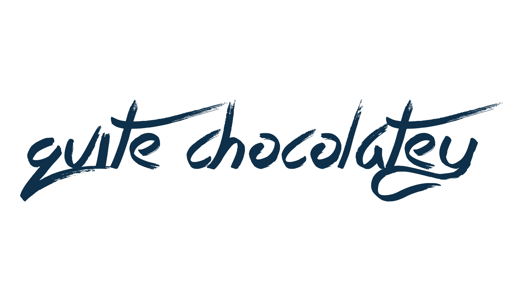 Quite Chocolatey, brush font preview