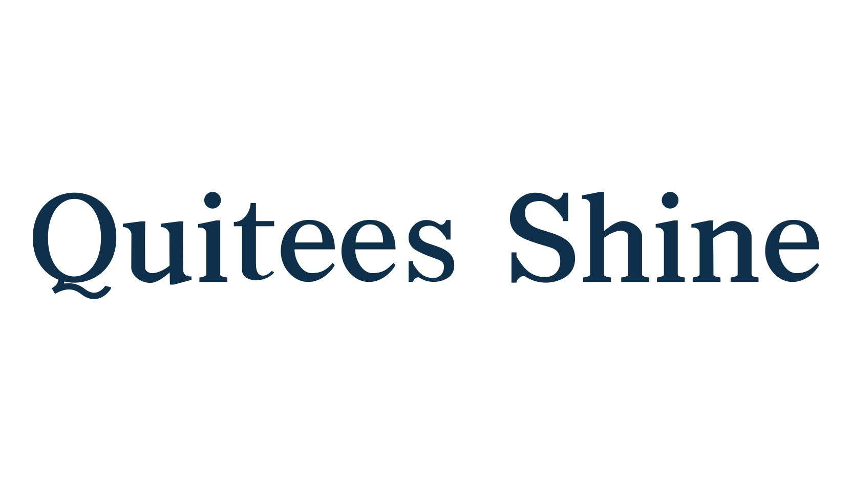 Quitees Shine, serif font preview