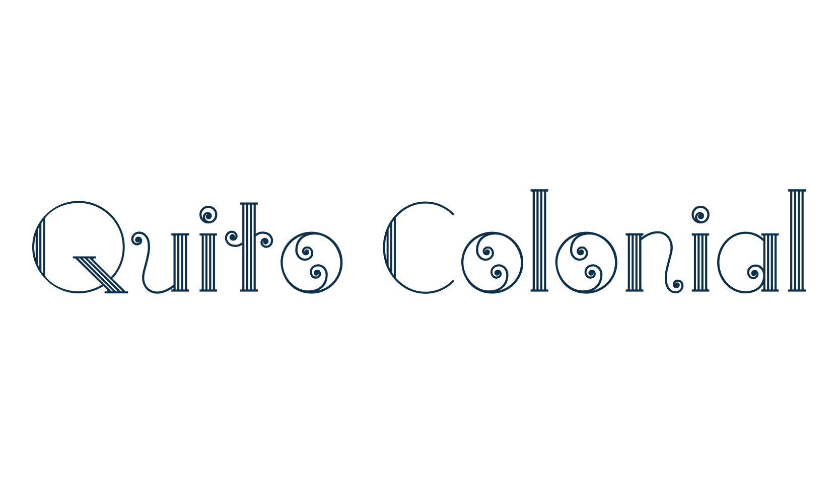 Quito Colonial, retro font preview