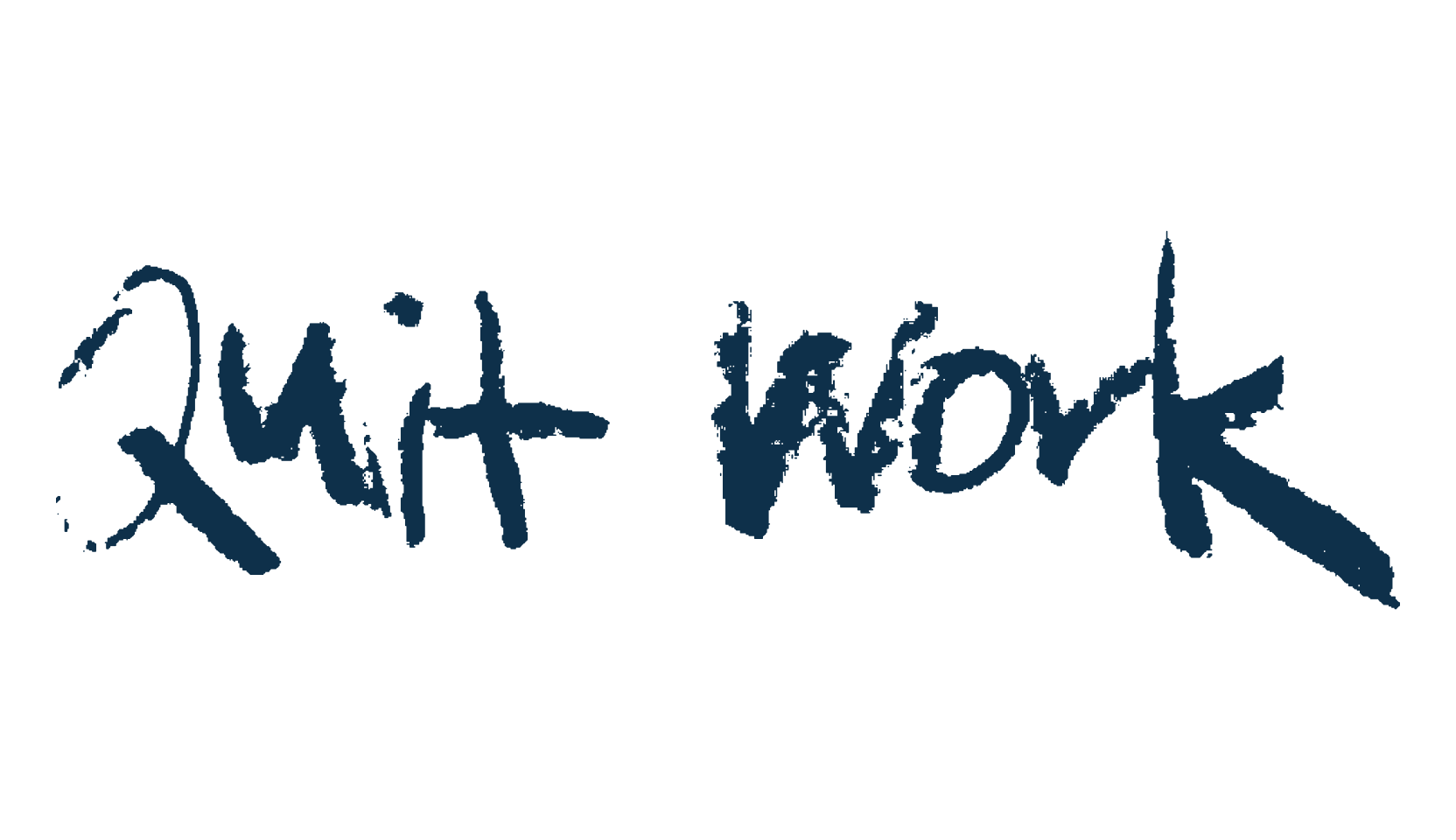 Quit Work, trash font preview