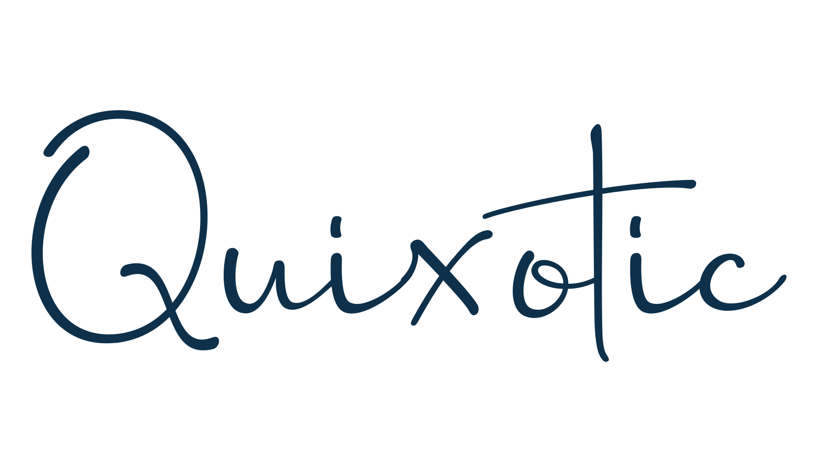Quixotic (quixotic-4), handwriting font preview
