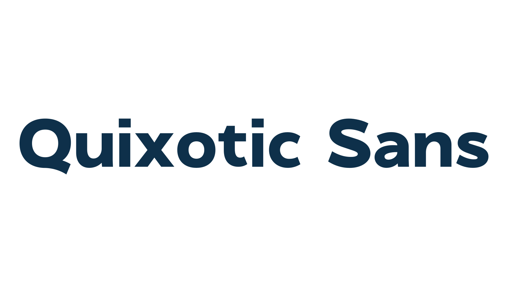 Quixotic Sans, sans serif font preview