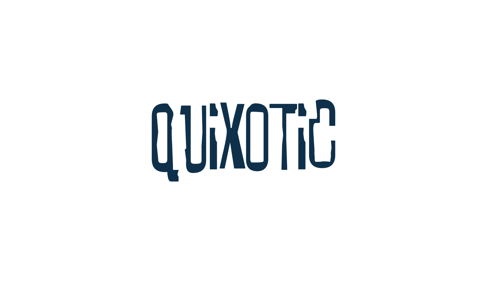 Quixotic (quixotic), fancy distorted decorative font preview