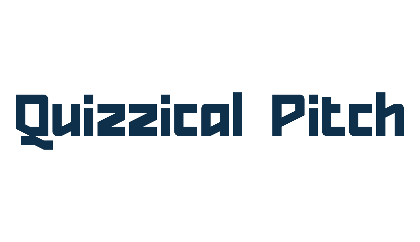 Quizzical Pitch, fancy various techno sci-fi font preview