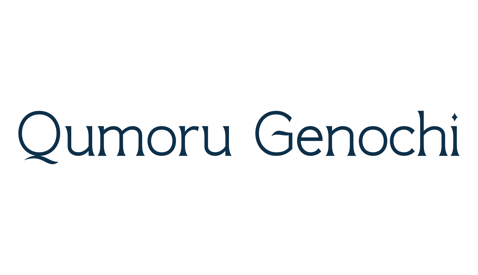 Qumoru Genochi, fancy retro decorative font preview