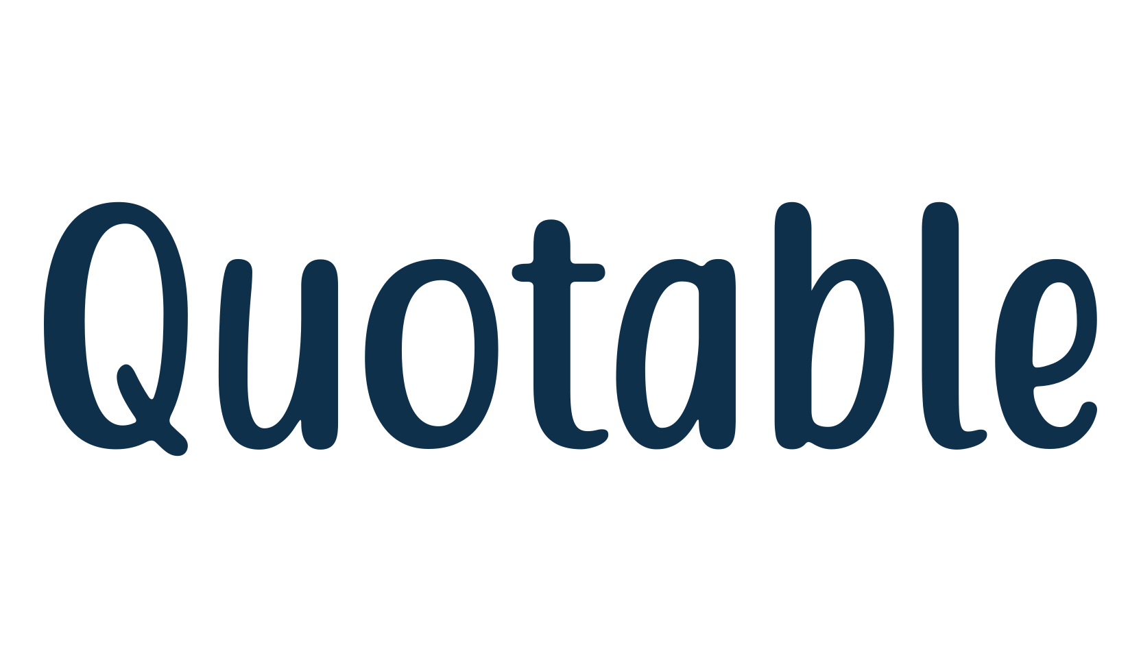 Quotable, various font preview