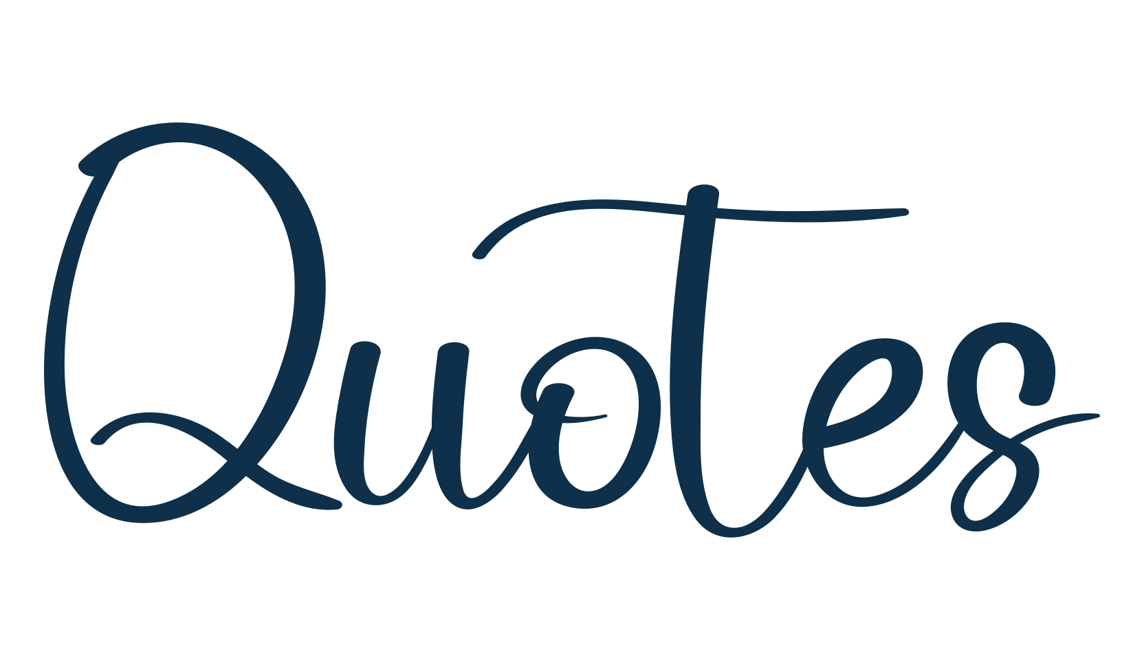 Quotes, handwriting font preview