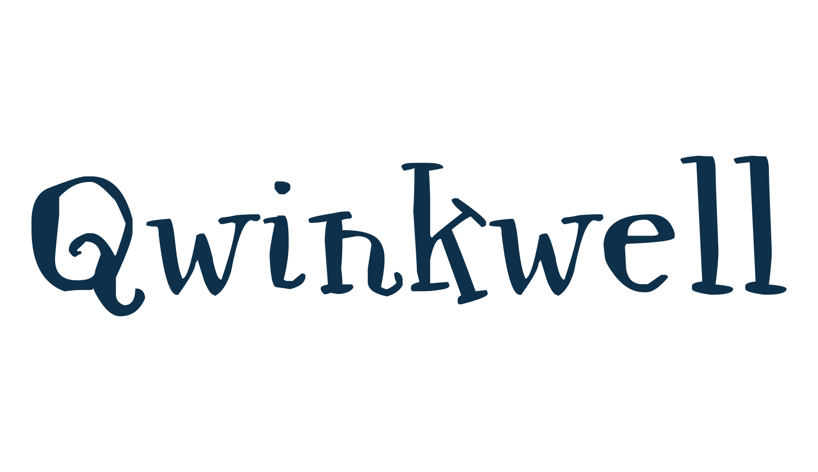 Qwinkwell, fancy cartoon decorative font preview