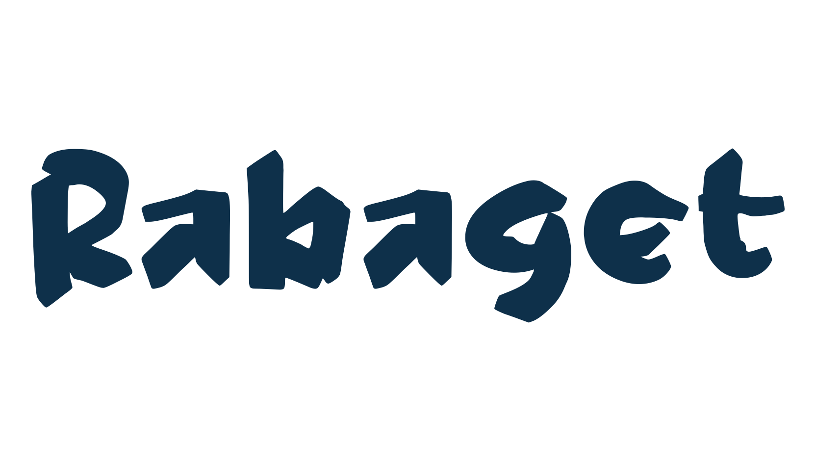 Rabaget, script graffiti fancy decorative calligraphy font preview