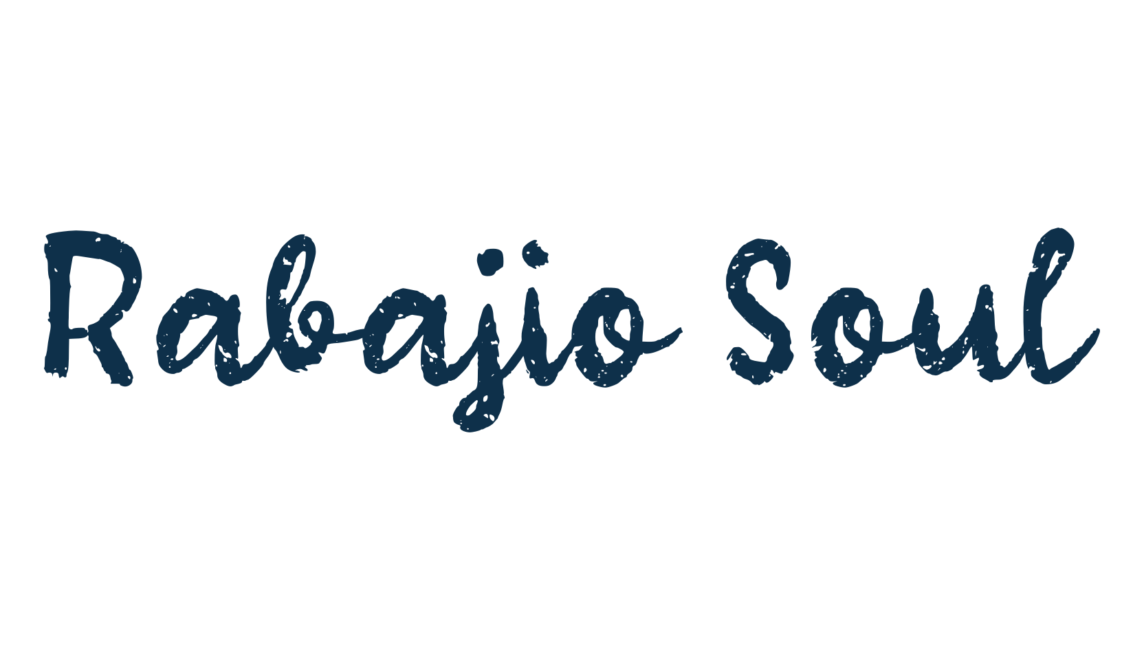 Rabajio Soul, script brush fancy decorative calligraphy font preview