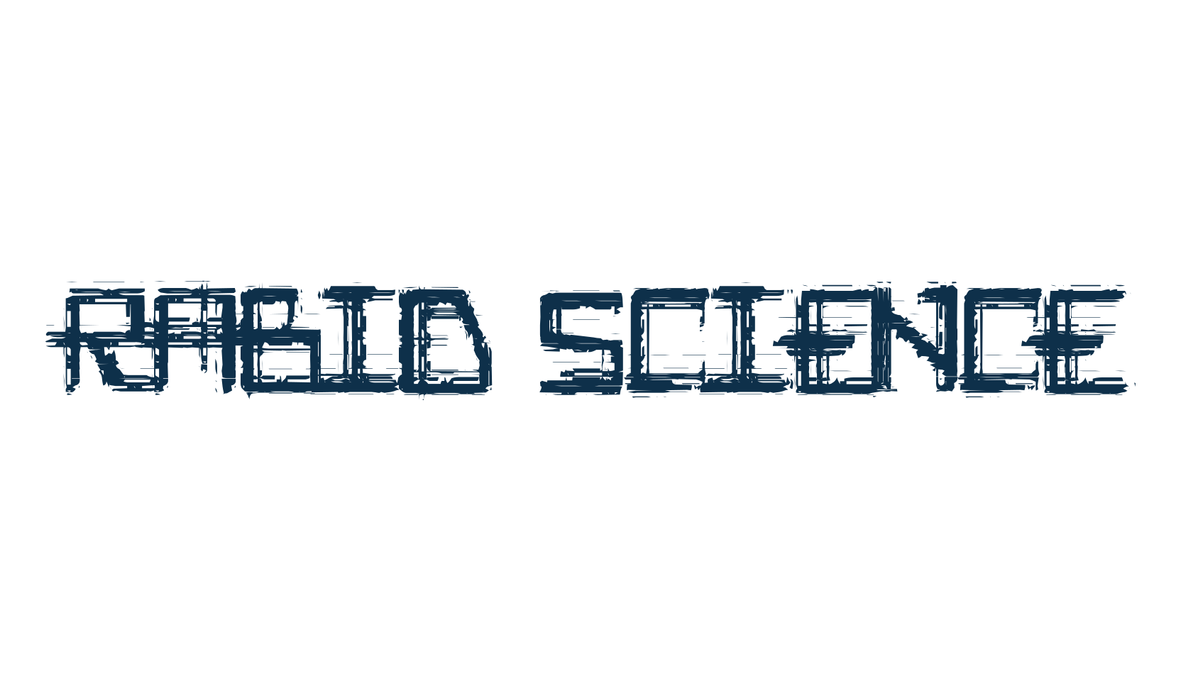 Rabid Science, fancy destroy decorative font preview