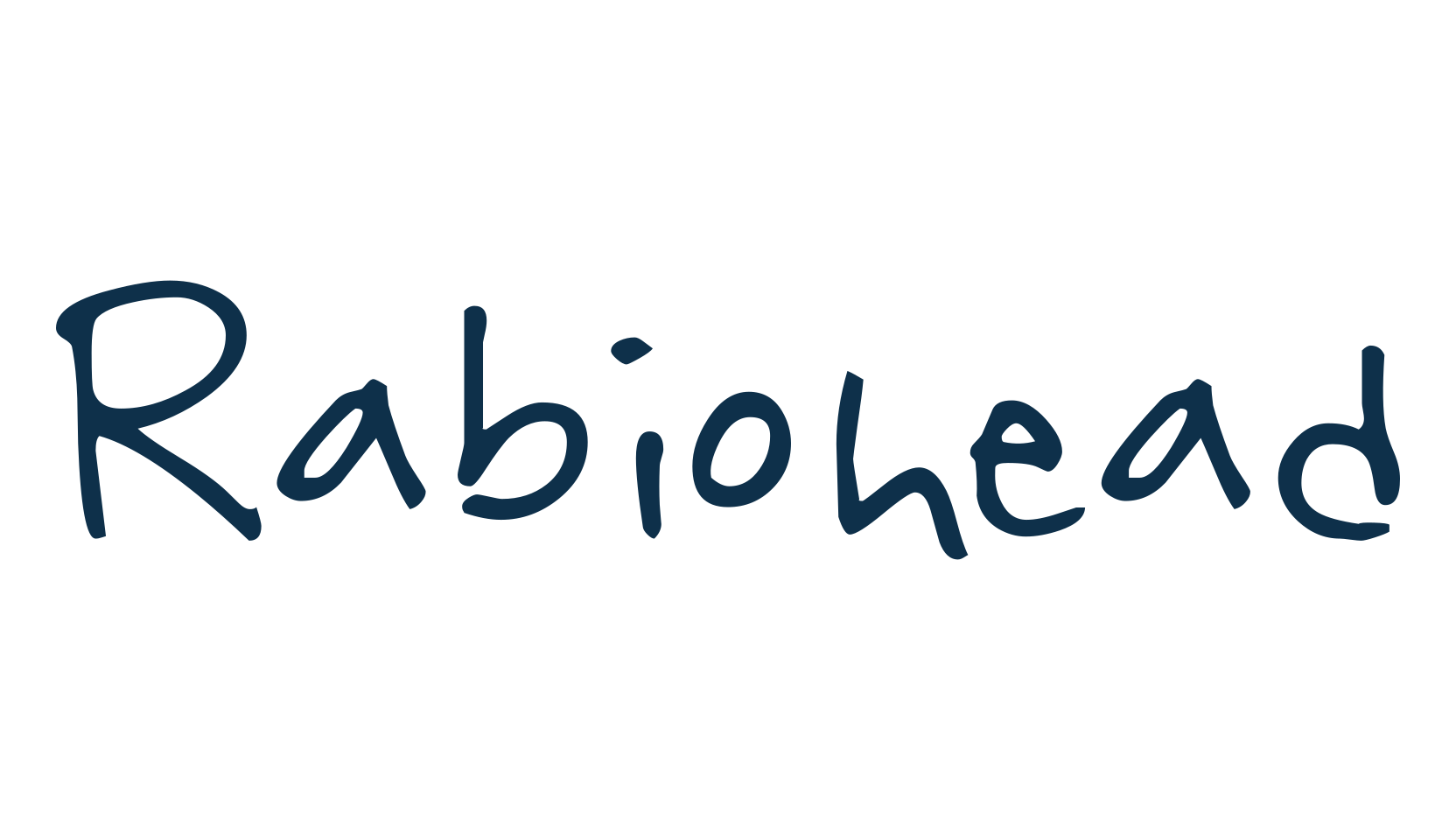Rabiohead, script handwritten fancy decorative calligraphy font preview