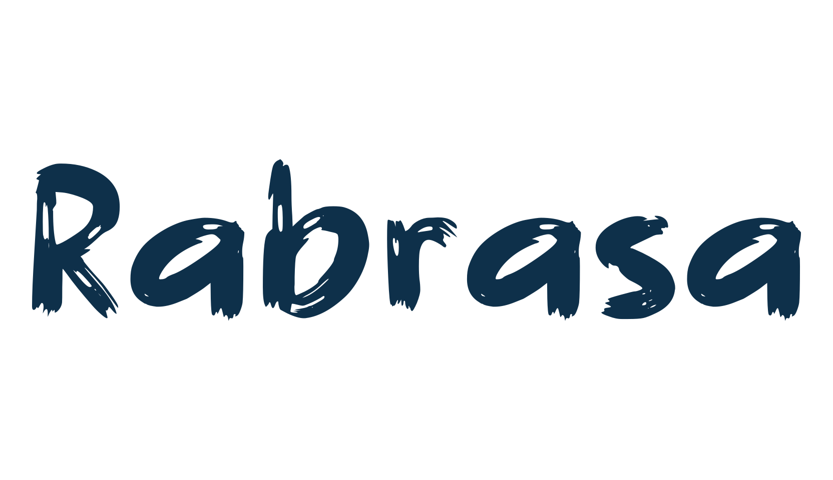 Rabrasa, brush font preview