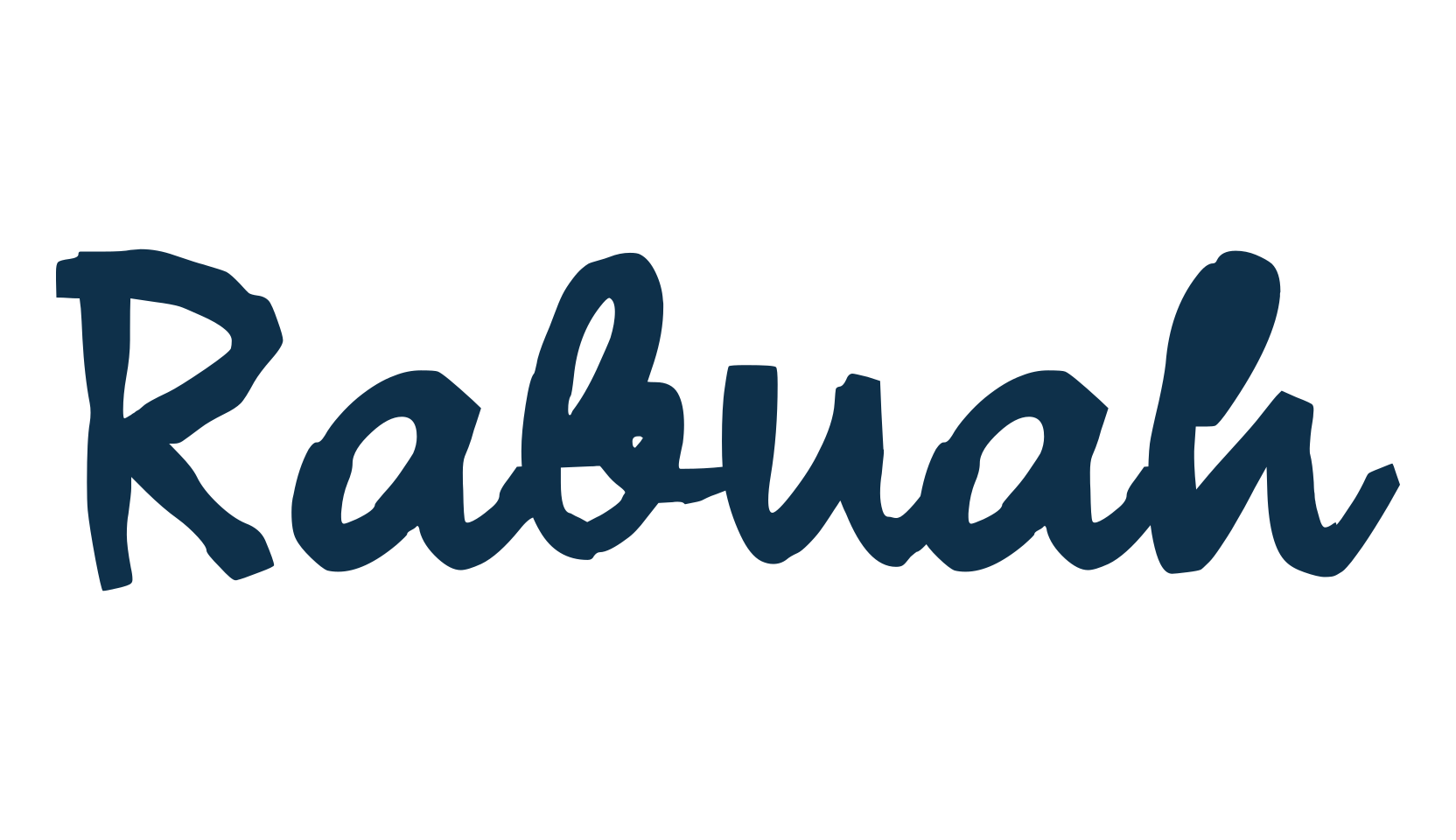Rabuah, script brush fancy decorative calligraphy font preview