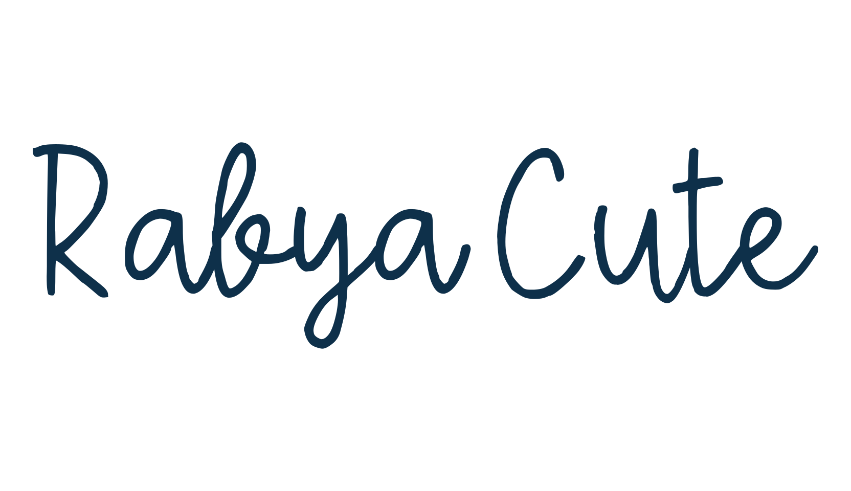 Rabya Cute, script handwritten fancy decorative calligraphy font preview