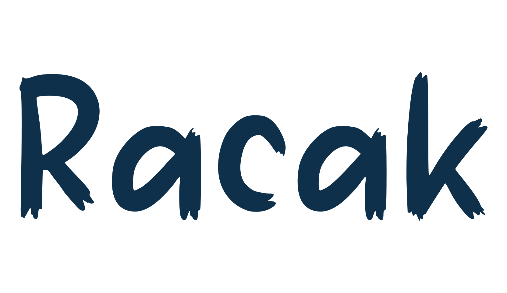 Racak, script brush fancy decorative calligraphy font preview