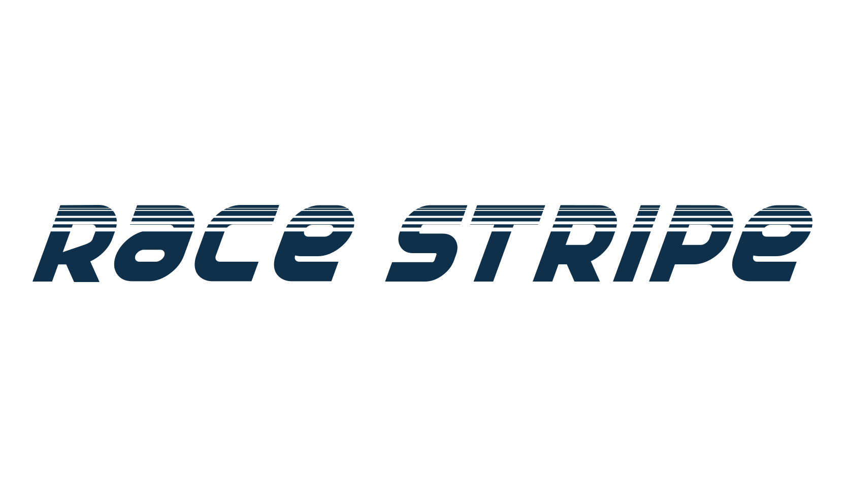 Race Stripe, fancy various techno sci-fi font preview