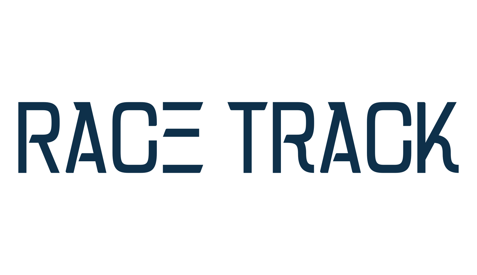 Race Track, various font preview