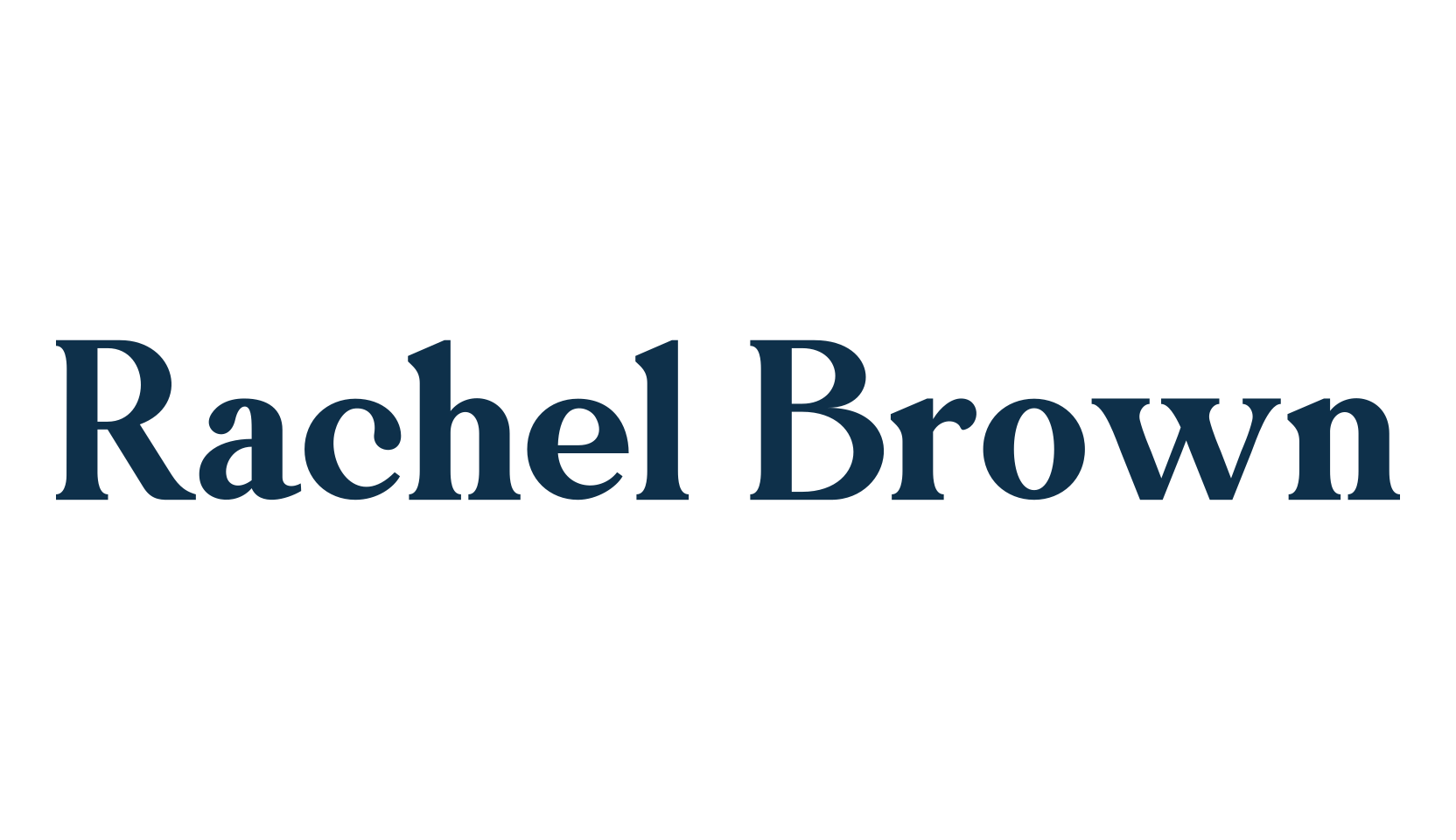 Rachel Brown, serif font preview