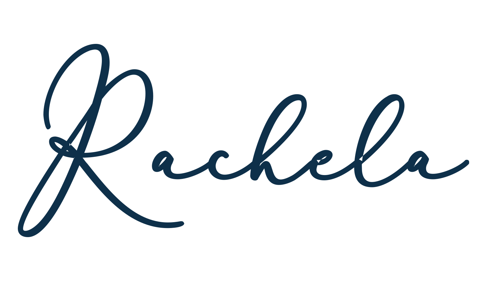 Rachela (rachela), handwriting font preview