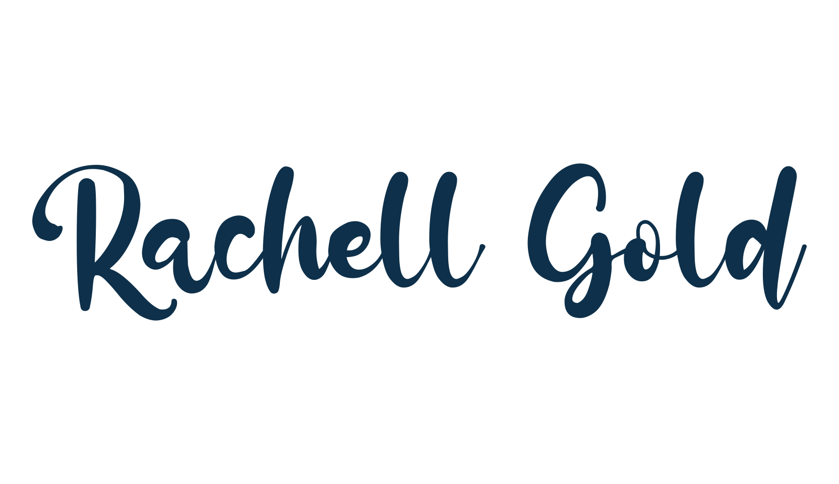 Rachell Gold, handwriting font preview