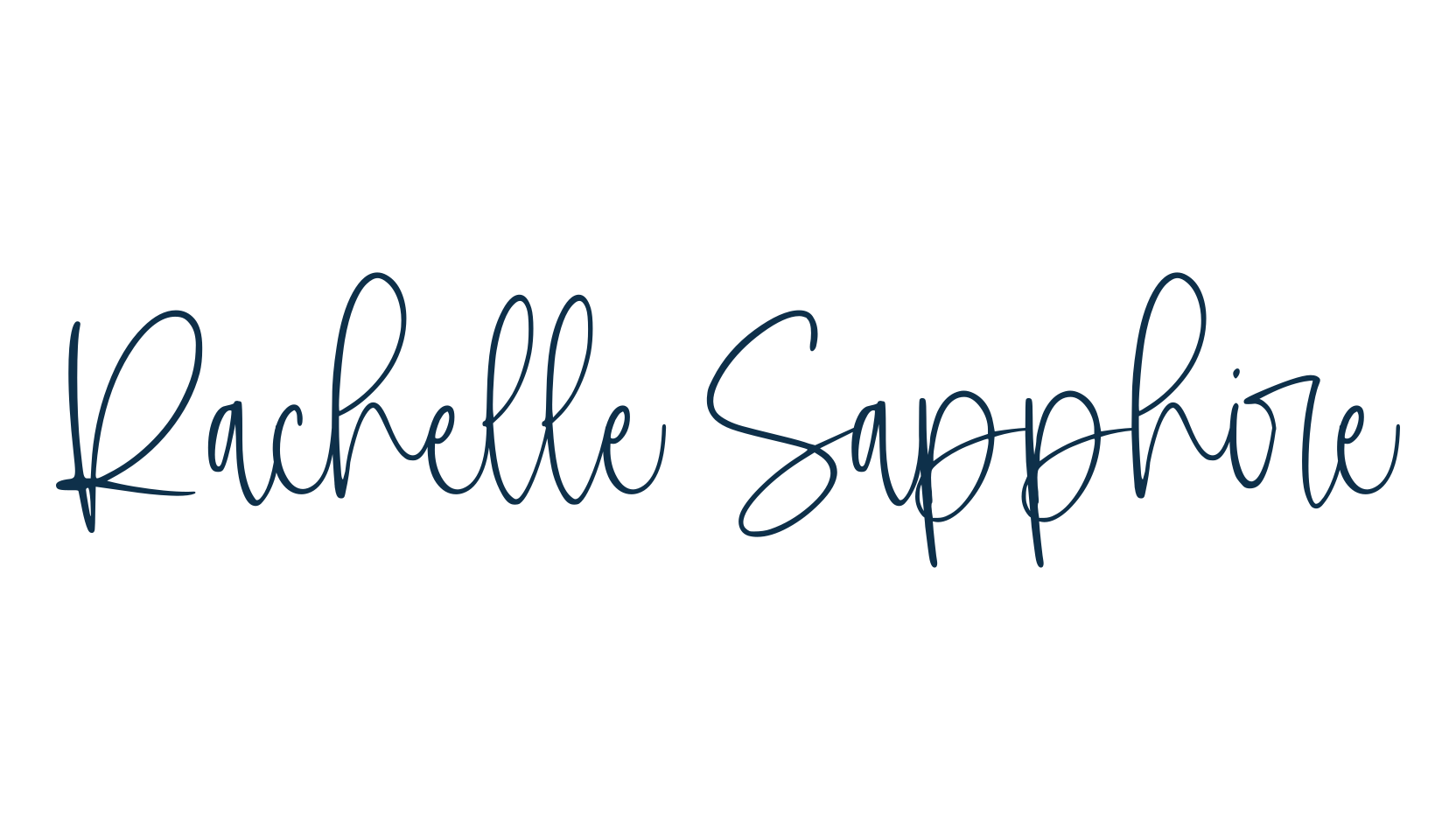 Rachelle Sapphire, script handwritten fancy decorative calligraphy font preview