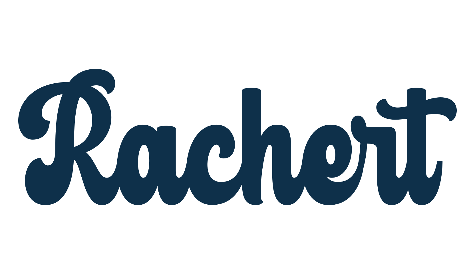 Rachert, old school font preview