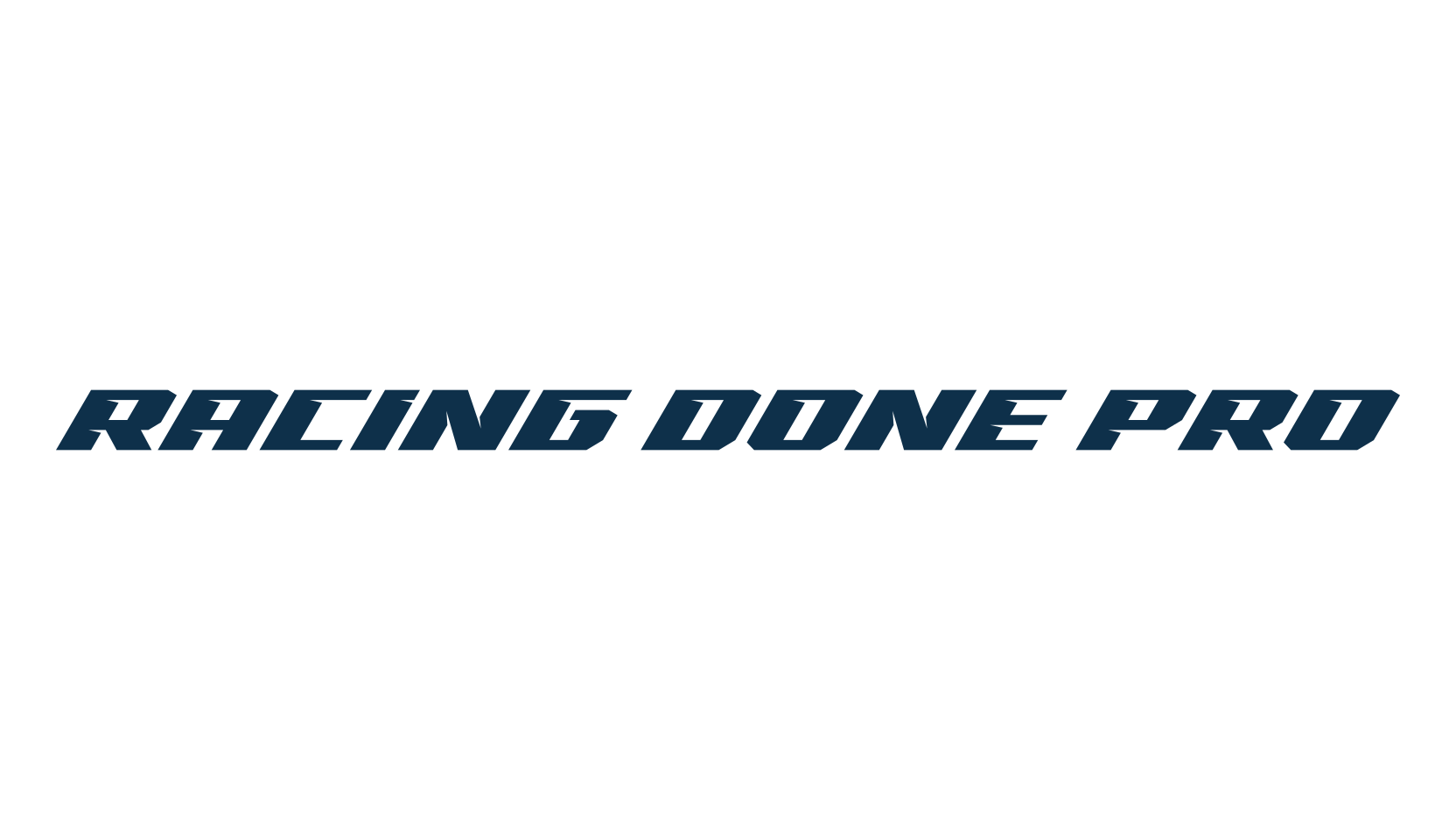 Racing Done Pro, techno sci-fi font preview