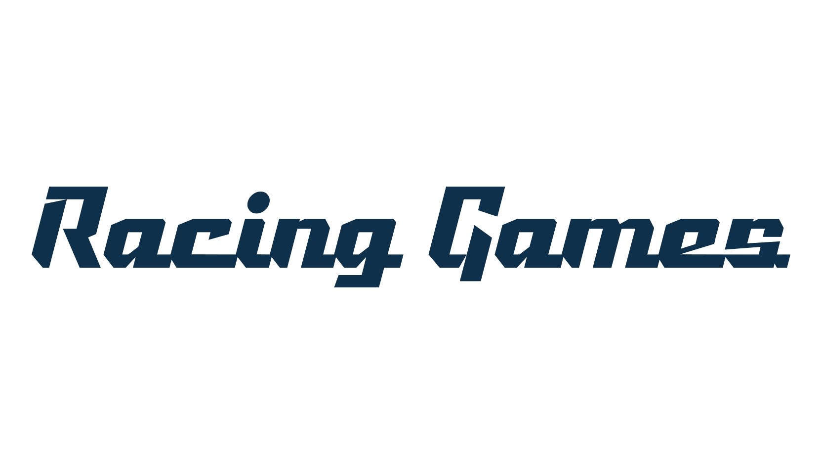 Racing Games, fancy various decorative font preview