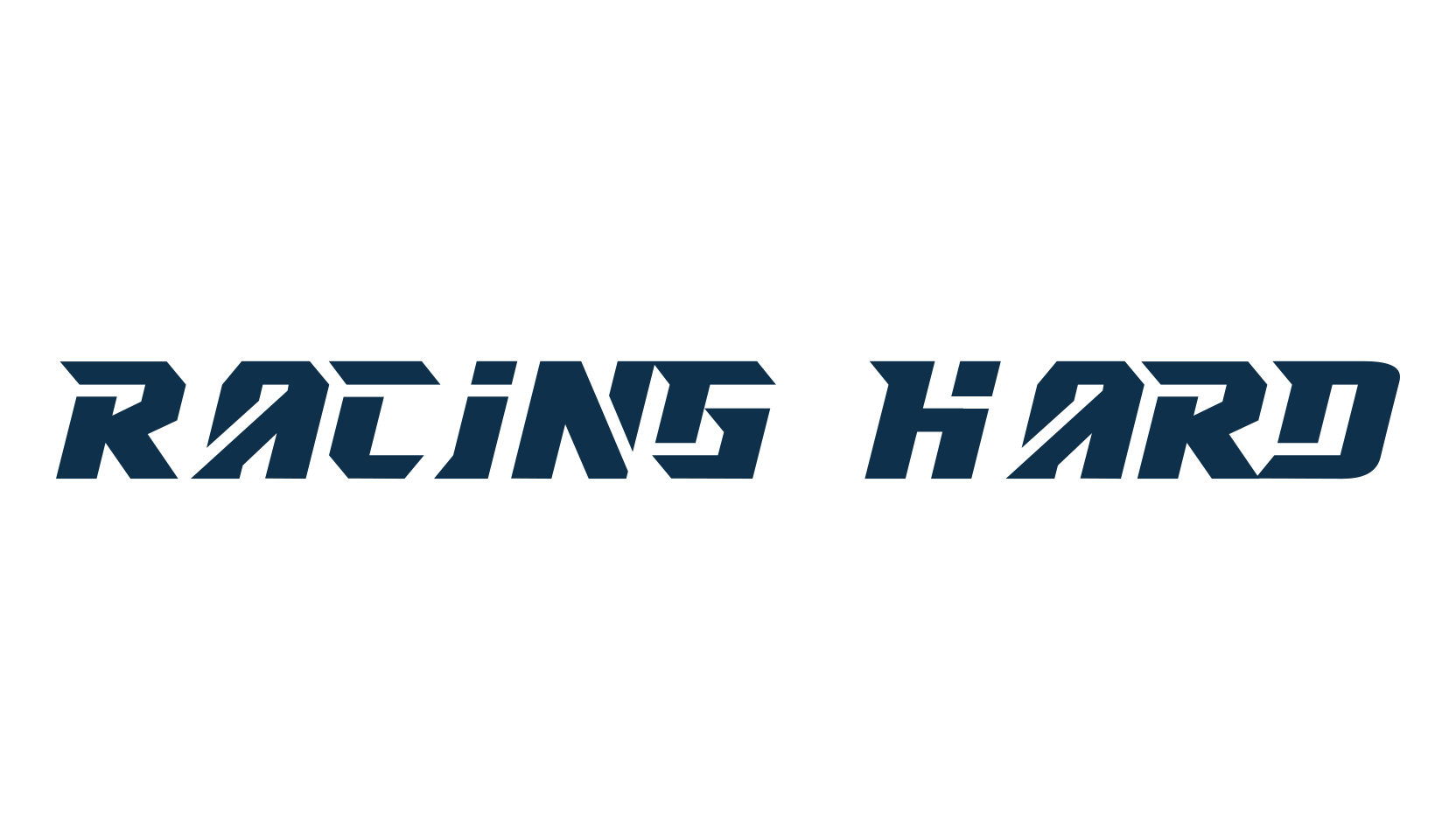 Racing Hard, techno sci-fi font preview