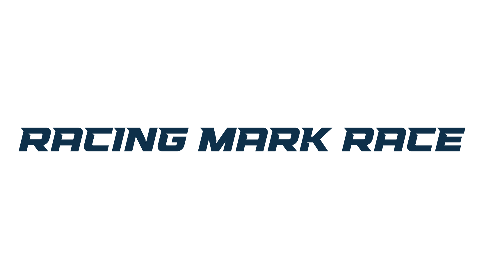 Racing Mark Race, techno sci-fi font preview