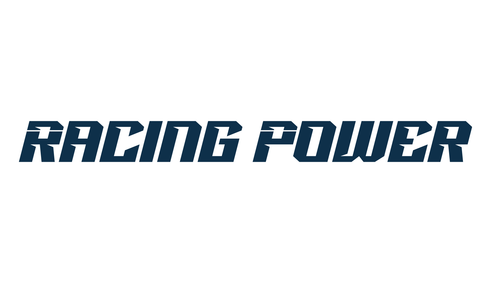 Racing Power, techno sci-fi font preview