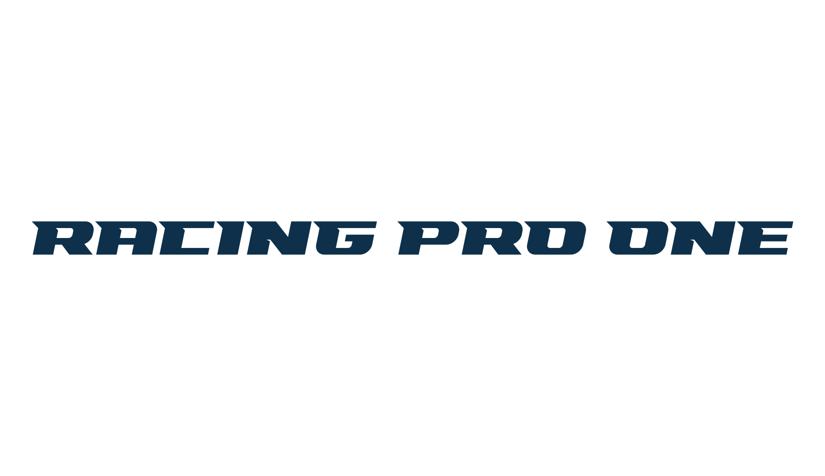 Racing Pro One, sci-fi font preview