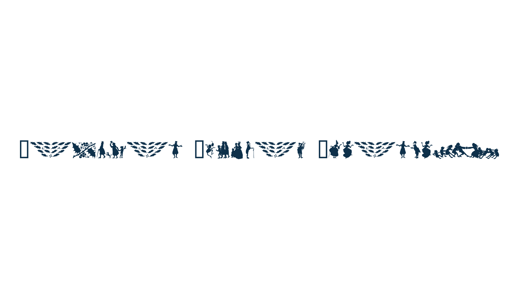 Rackham Holiday Ornament, display market font preview