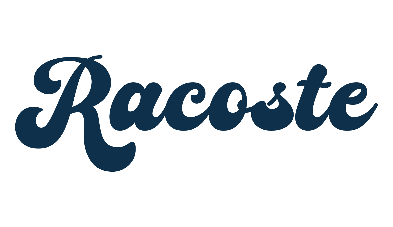 Racoste, fancy old school decorative script calligraphy font preview