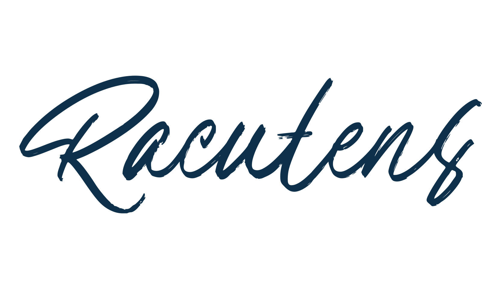 Racutens, brush font preview