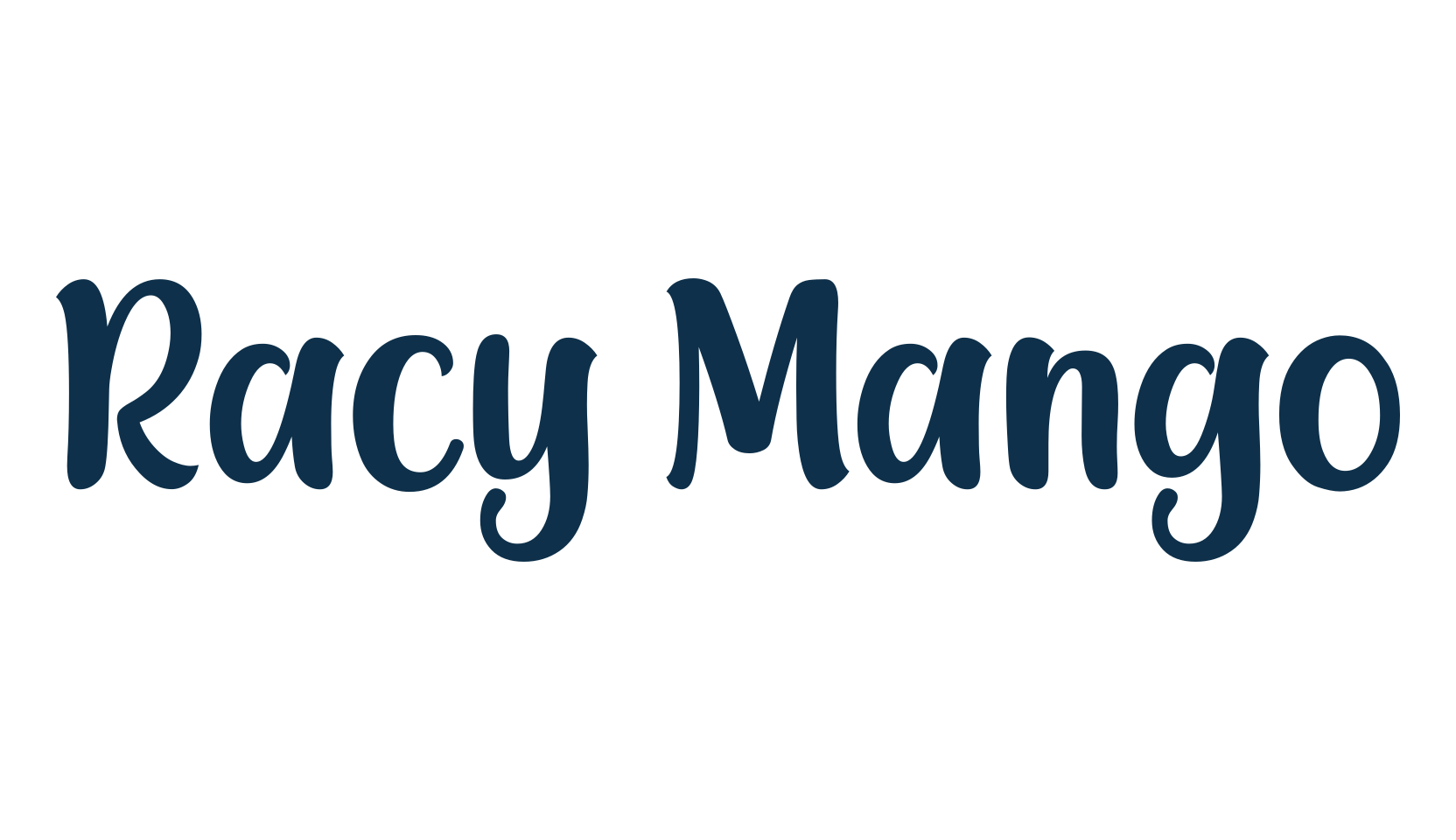 Racy Mango, various font preview