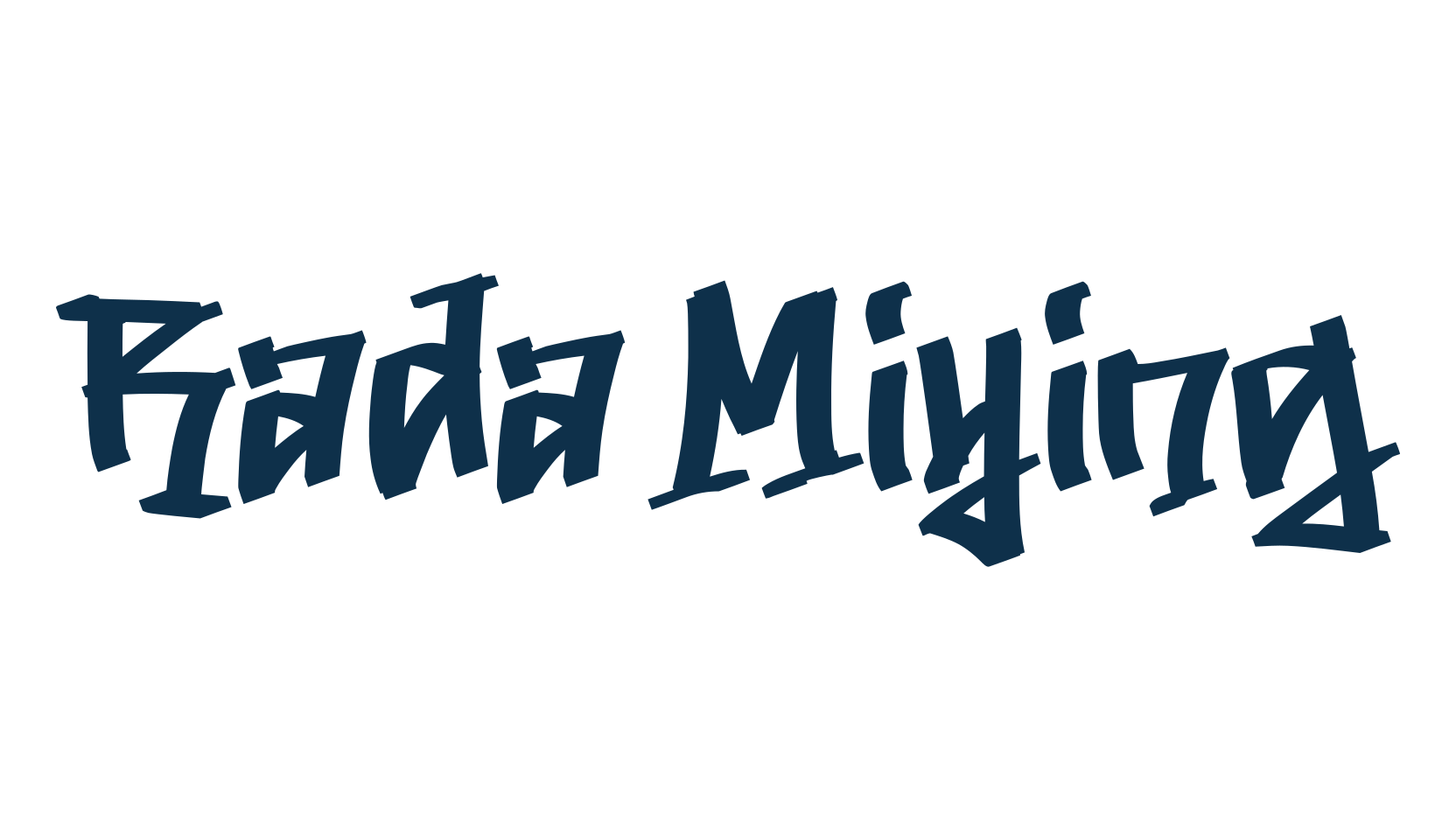 Rada Miying, graffiti font preview