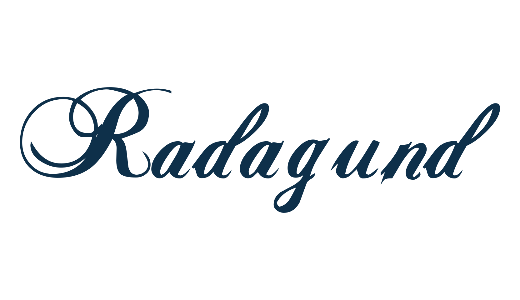 Radagund, script calligraphy fancy decorative font preview