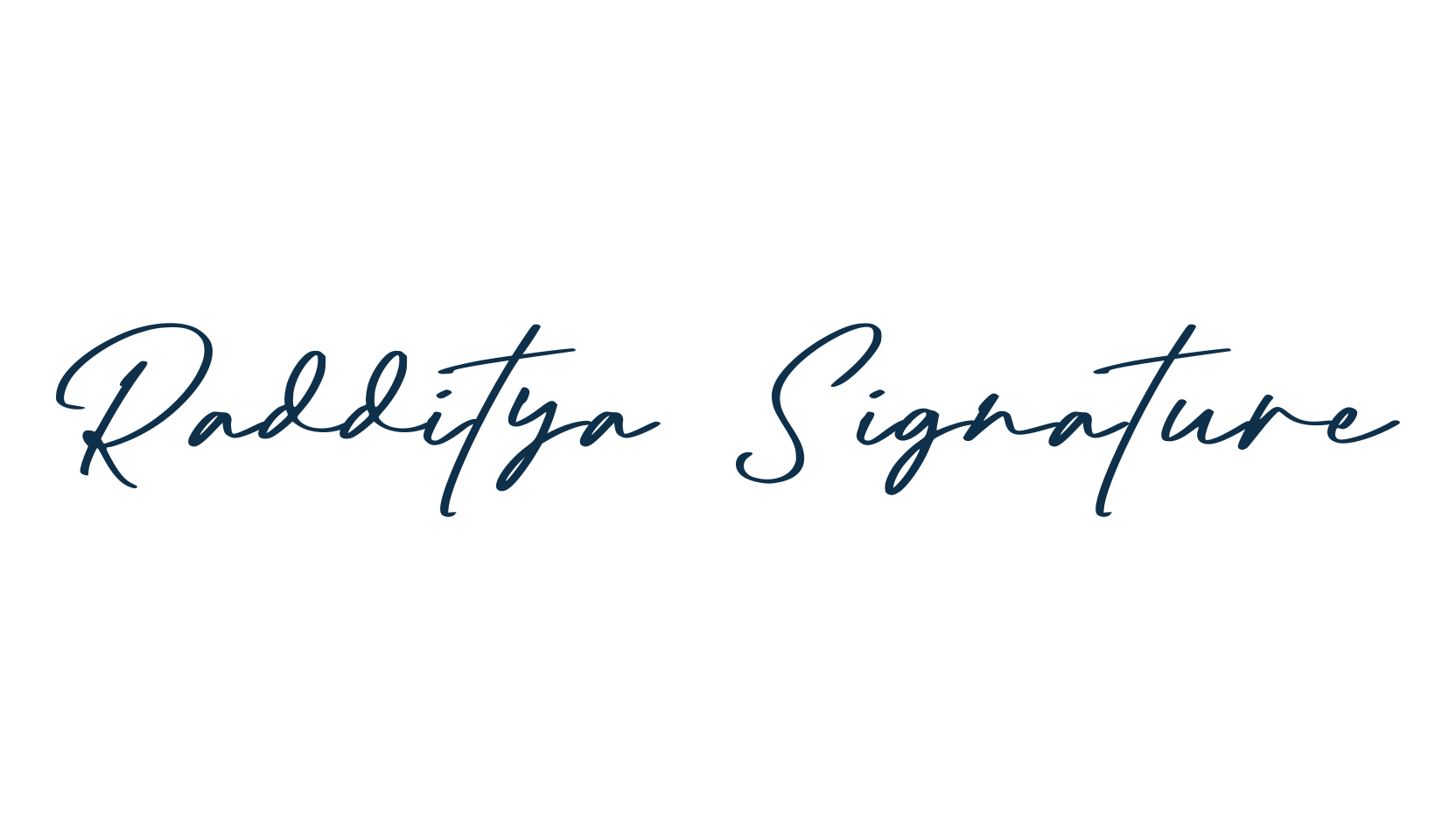 Radditya Signature, script handwritten fancy decorative calligraphy font preview