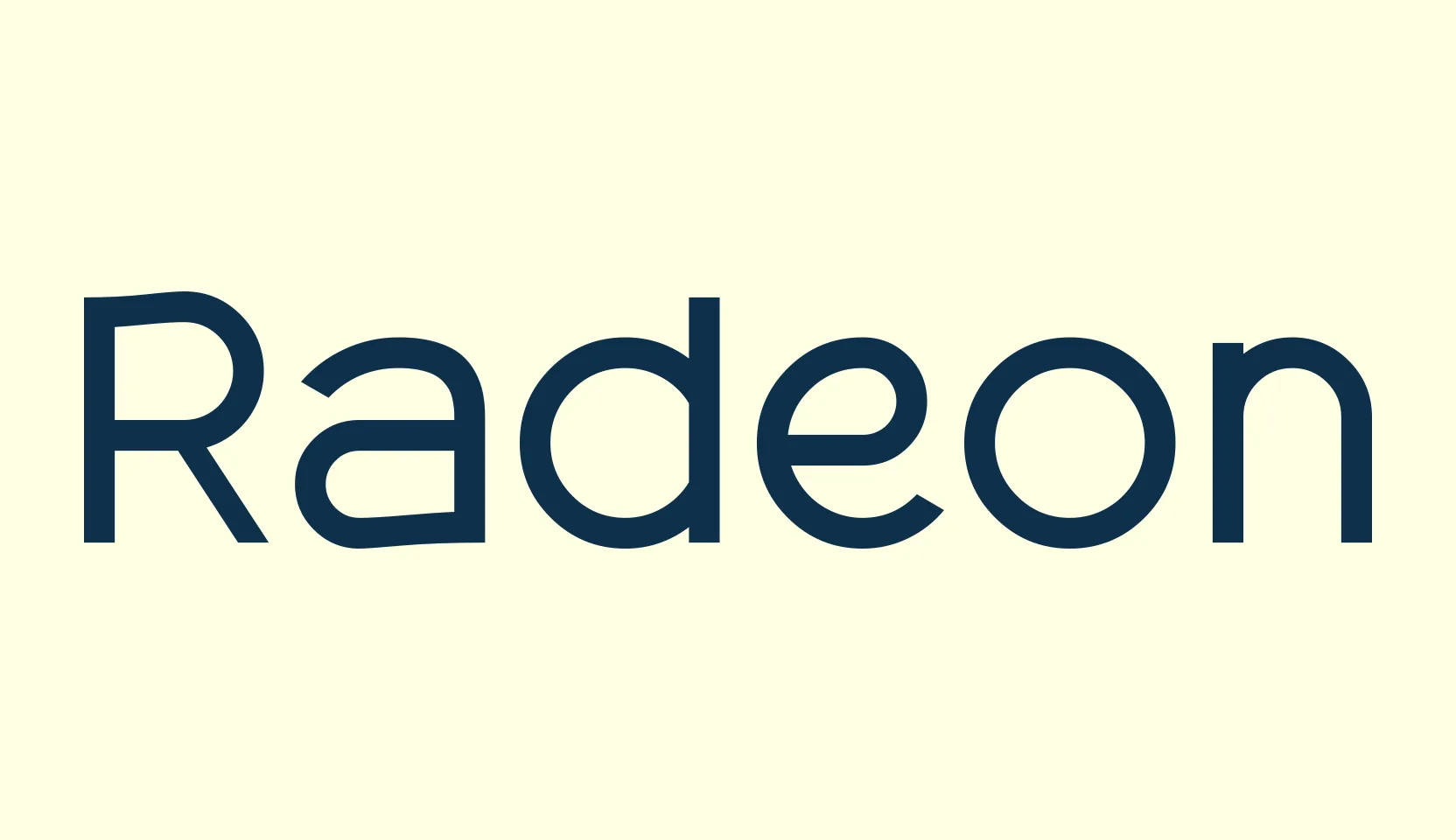 Radeon, sans serif font preview