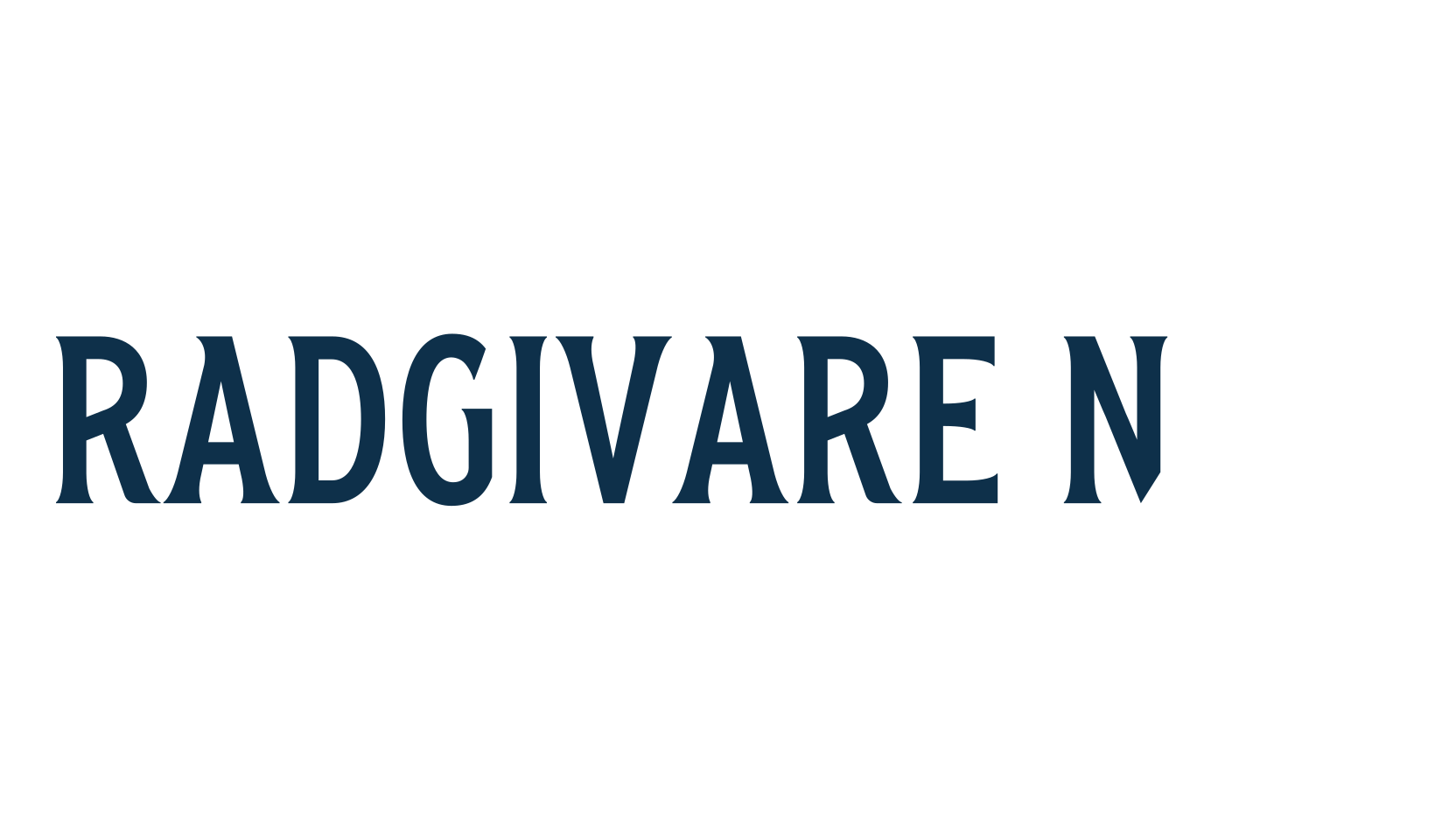 Radgivare No 1, retro font preview