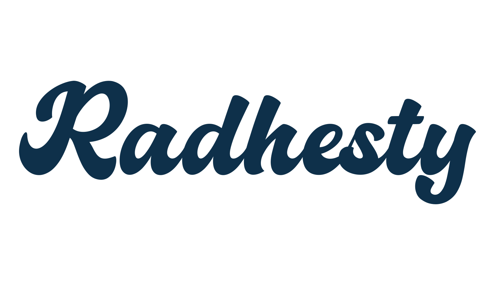 Radhesty, old school font preview